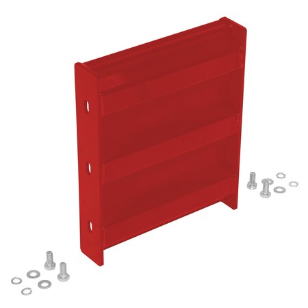 Vestil Bolt-On Style Guard Rail 1 Ft Red GR-F3R-BO-1-RD